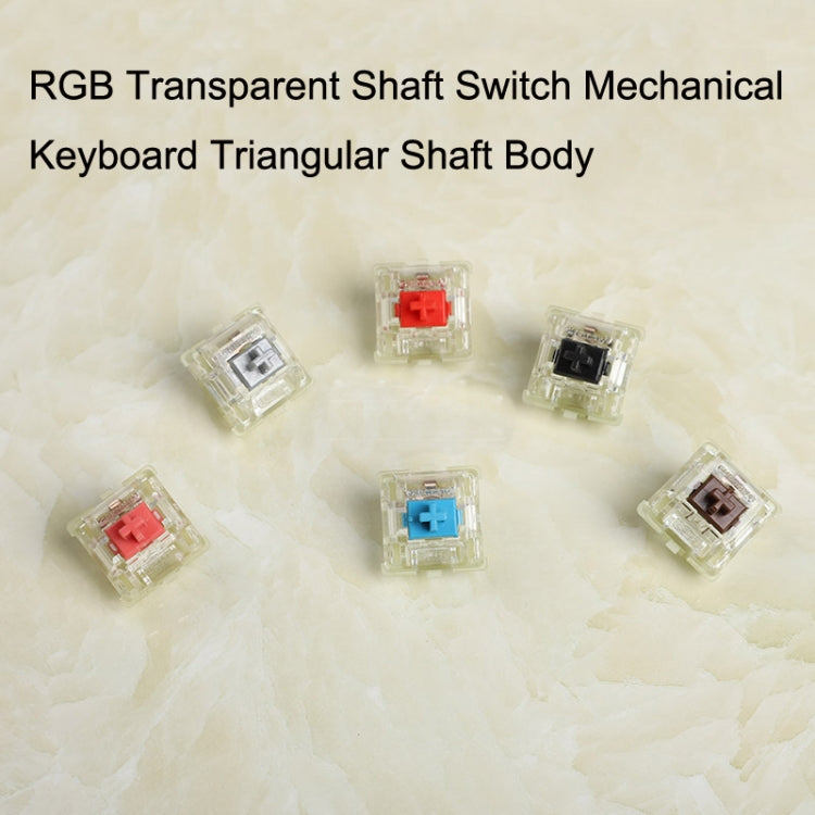 10PCS Cherry MX RGB Transparent Shaft Switch Mechanical Keyboard Triangular Shaft Body, Color: Tea Shaft - Other by CHERRY | Online Shopping UK | buy2fix