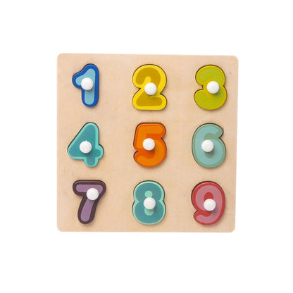 2 PCS Wooden Number Shape Matching Board(Digital Cognition) - Math Toys by buy2fix | Online Shopping UK | buy2fix