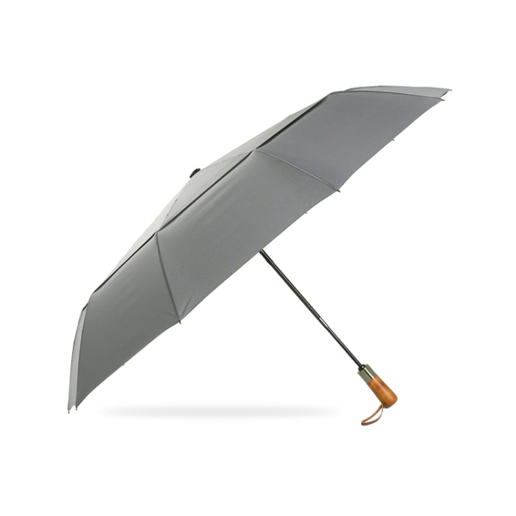 PARACHASE Ten-bone Double-layer Large Windproof Business Automatic Folding Umbrella(Grey) - Umbrellas by PARACHASE | Online Shopping UK | buy2fix