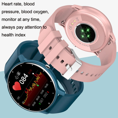 ZL02 Smart Heart Rate Blood Pressure Oxygen Monitoring Sports Pedometer Wireless Bluetooth Watch(Pink) - Smart Wear by buy2fix | Online Shopping UK | buy2fix