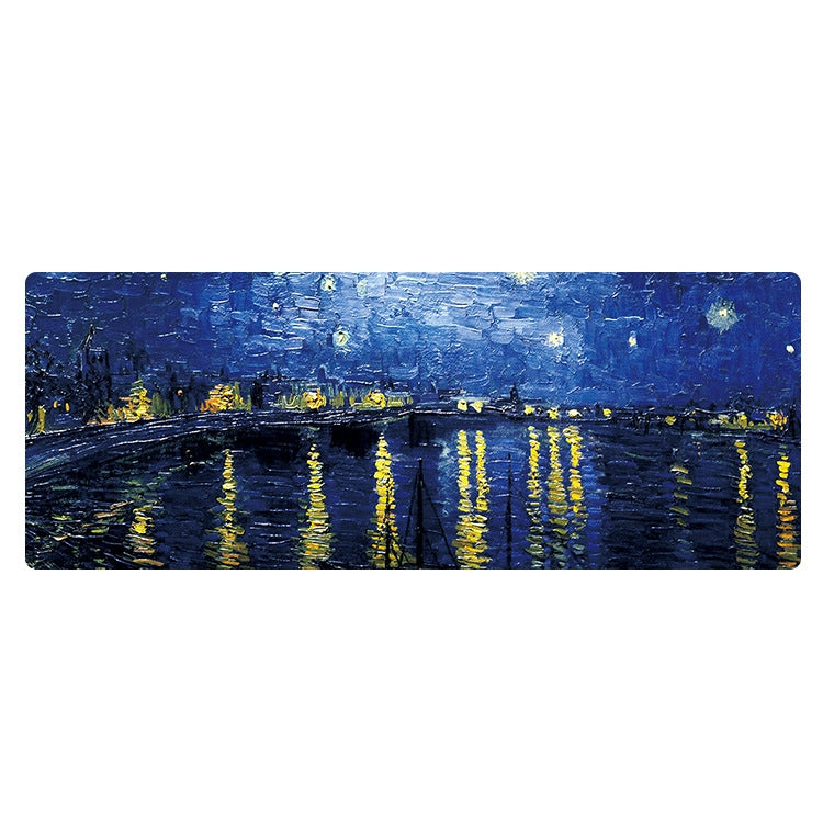 300x800x3mm Locked Am002 Large Oil Painting Desk Rubber Mouse Pad(Starry Night) - Mouse Pads by buy2fix | Online Shopping UK | buy2fix