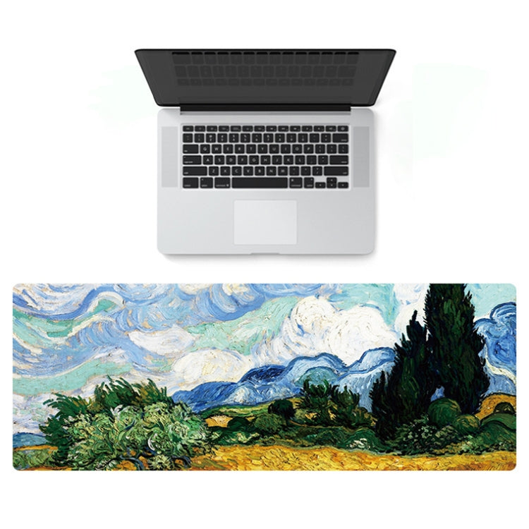 300x800x3mm Locked Am002 Large Oil Painting Desk Rubber Mouse Pad(Starry Sky) - Mouse Pads by buy2fix | Online Shopping UK | buy2fix