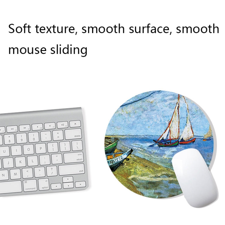 400x900x1.5mm Unlocked Am002 Large Oil Painting Desk Rubber Mouse Pad(Apricot Flower) - Mouse Pads by buy2fix | Online Shopping UK | buy2fix