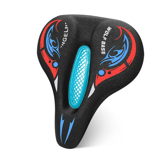 Bicycle Seat Cover Thickened Silicone Shock-absorbing Saddle Cover(Blue) - Outdoor & Sports by buy2fix | Online Shopping UK | buy2fix