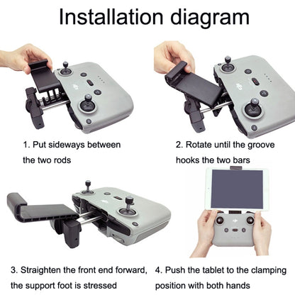 RC Tablet Extension Bracket For DJI Mavic 3 / Air 2 / Air 2S / Mini 2, Style: Large+For Apple Line - DJI & GoPro Accessories by buy2fix | Online Shopping UK | buy2fix