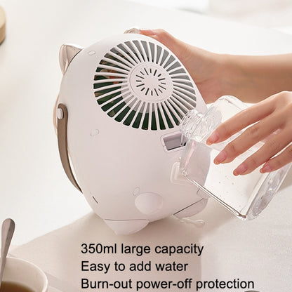 Turbine Water Cold Fan USB Desktop Humidity Spray Small Fan(Elk Pink 2000 mAh) - Consumer Electronics by buy2fix | Online Shopping UK | buy2fix