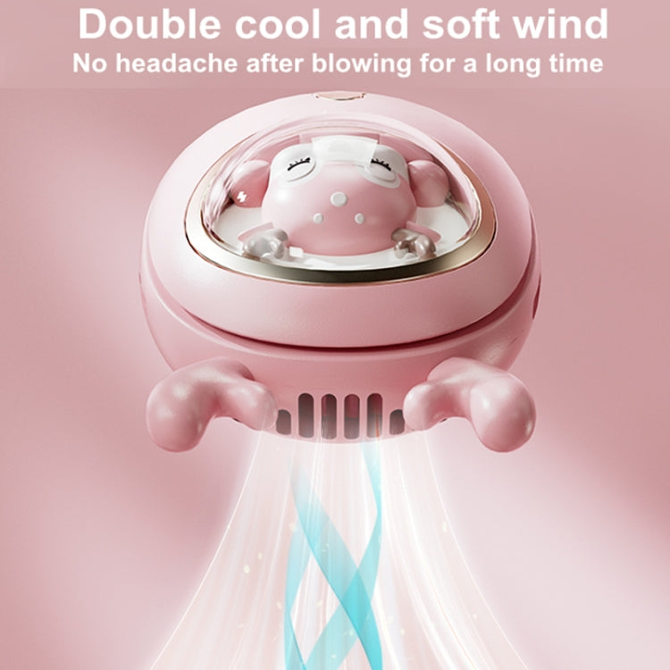 Children Hanging Neck Fan USB Handheld Light Glowing Mini Portable Fan(Pink) - Consumer Electronics by buy2fix | Online Shopping UK | buy2fix