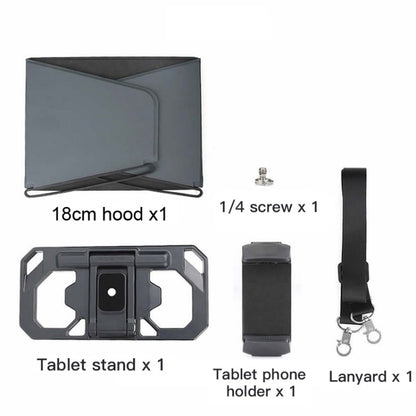 RCSTQ Remote Control Tablet Holder for DJI Mini 3 Pro/Mavic 3 /Mini SE,Style: With Lanyard &18cm Hood - DJI & GoPro Accessories by RCSTQ | Online Shopping UK | buy2fix