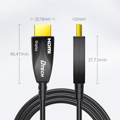 DTECH HDMI 2.0 Version Fiber Optical Line 4K 60Hz Large Screen TV Engineering Wiring, Length: 50m - Cable by DTECH | Online Shopping UK | buy2fix