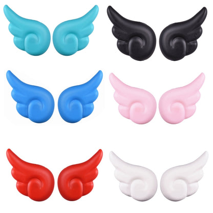 2 Pairs Motorcycle Helmet Angel Wings Decoration(Light Blue) - In Car by buy2fix | Online Shopping UK | buy2fix