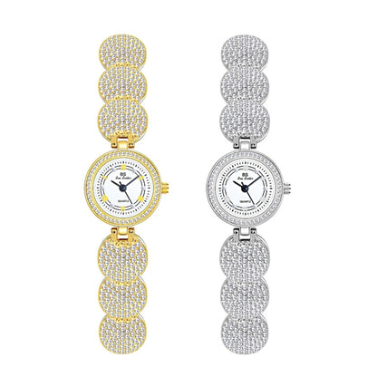 BS Bee Sister  FA1606 Diamond Inlaid Ladies Watch Jewelry Chain Watch(Silver) - Alloy Watches by BS Bee Sister | Online Shopping UK | buy2fix