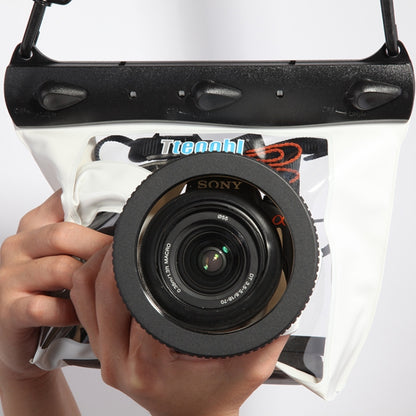 Tteoobl  20m Underwater Diving Camera Housing Case Pouch  Camera Waterproof Dry Bag, Size: M(White) - Camera Accessories by Tteoobl | Online Shopping UK | buy2fix