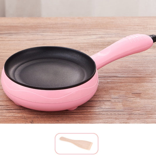 350W Electric Egg Omelette Cooker Frying Pan Steamer Cooker,EU Plug,Style: Pan+Wood Shovel Pink - Electric Skillets by buy2fix | Online Shopping UK | buy2fix