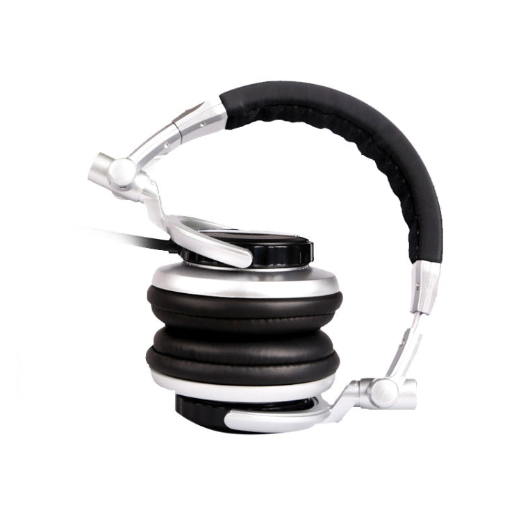 SENICC ST-80 Head-mounted HIFI Headset Spring Line Headset(Silver) - Multimedia Headset by SENICC | Online Shopping UK | buy2fix