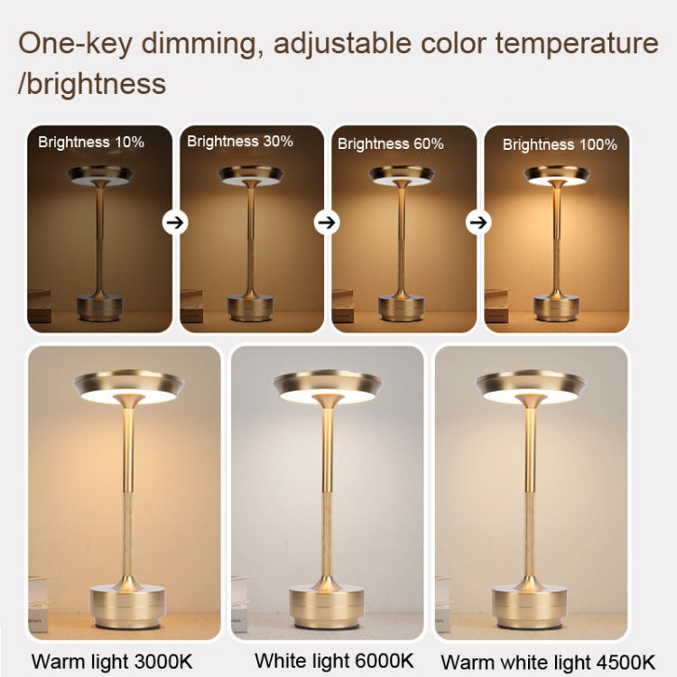 Rechargeable Desk Lamp Removable Desk Lamp Bar Atmosphere Night Light(Gold) -  by buy2fix | Online Shopping UK | buy2fix