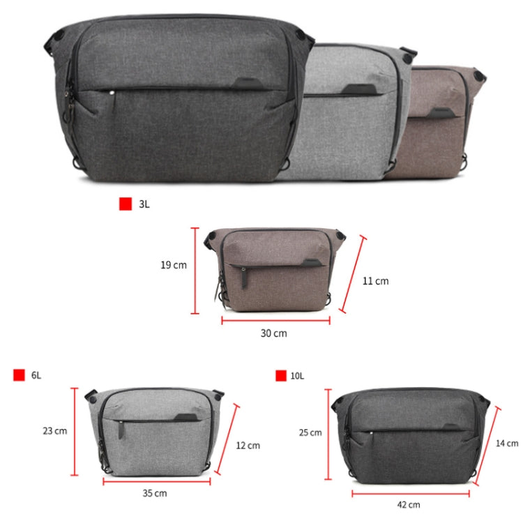 Portable Waterproof Photography SLR Camera Messenger Bag, Color: 10L Light Gray - Camera Accessories by buy2fix | Online Shopping UK | buy2fix