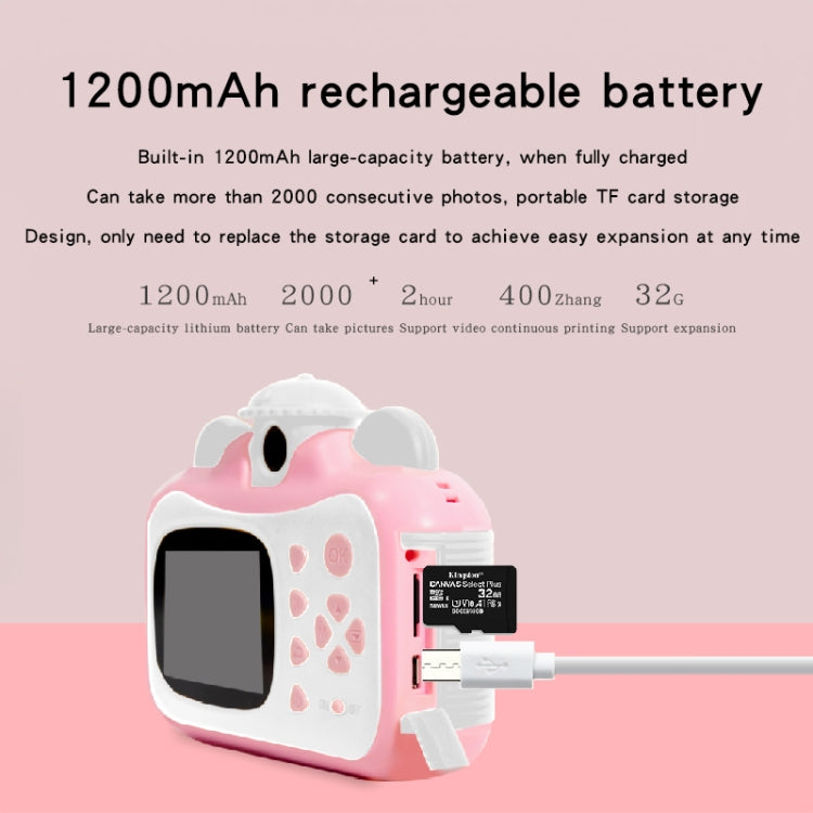 KX01-1 Smart Photo and Video Color Digital Kids Camera without Memory Card(Pink+White) - Consumer Electronics by buy2fix | Online Shopping UK | buy2fix