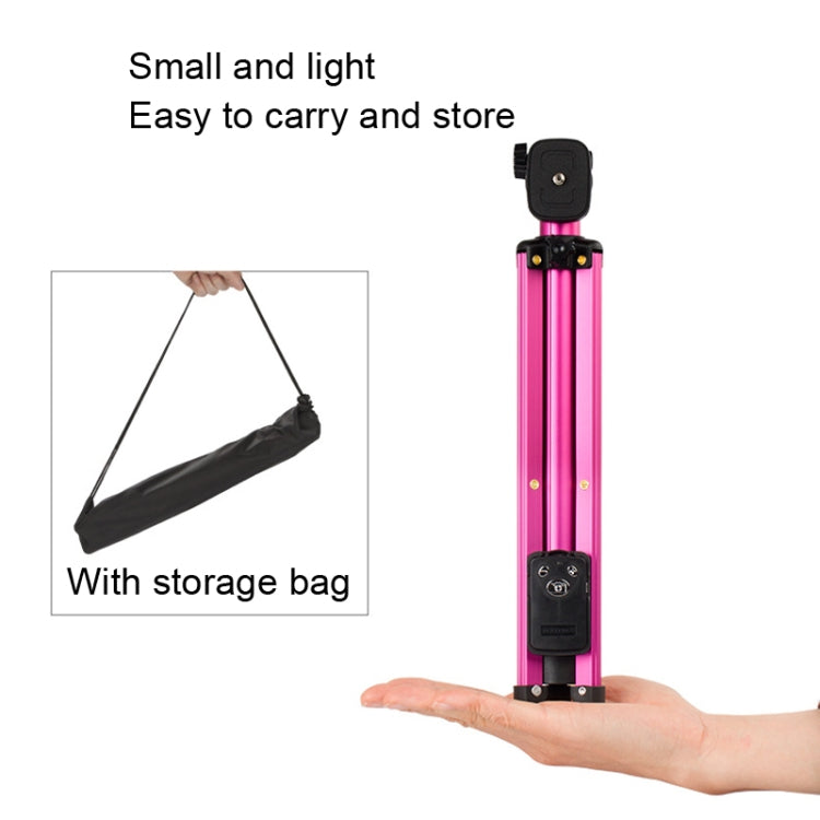 YUNTENG 1688 Selfie Stick Tripod Bluetooth Remote Control Camera Stand(Pink) - Consumer Electronics by YUNTENG | Online Shopping UK | buy2fix