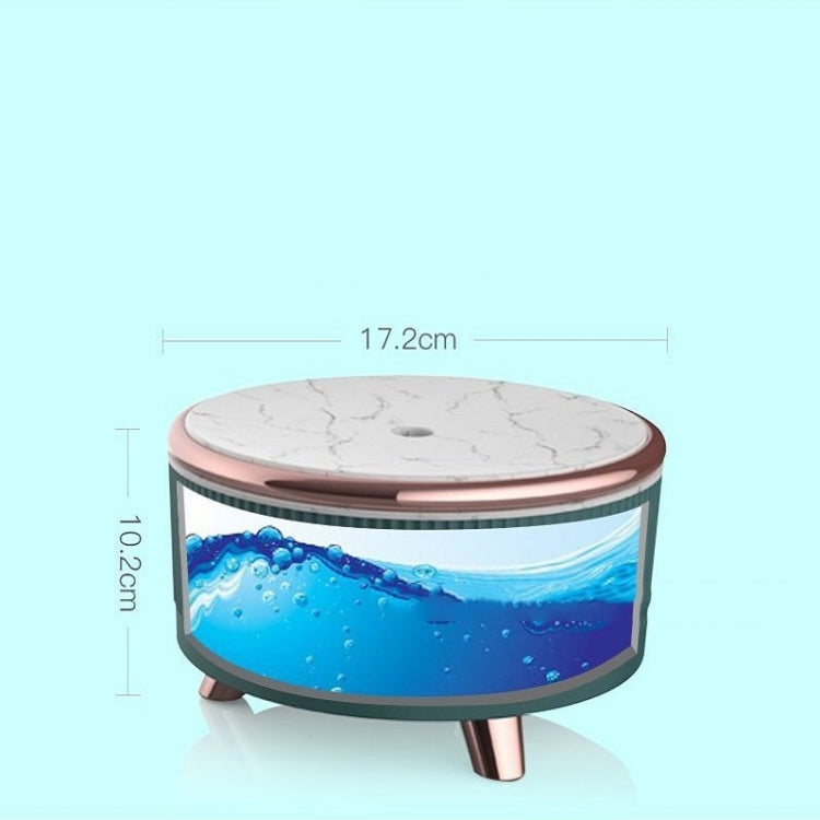 Ultrasonic Aromatherapy Diffuser Humidifier Essential Oil Diffuser EU Plug(Purple Flower Dot) - Home & Garden by buy2fix | Online Shopping UK | buy2fix