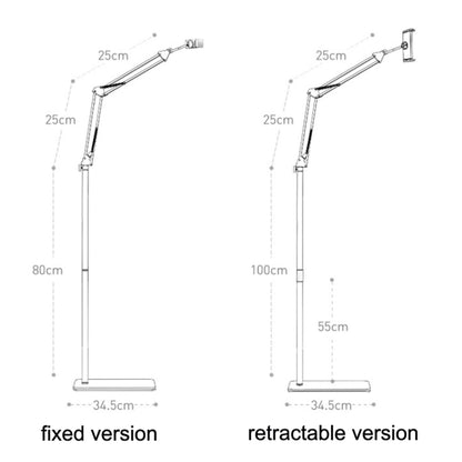 SSKY L10 Home Cantilever Ground Phone Holder Tablet Support Holder, Style: Retractable (White) - Lazy Bracket by SSKY | Online Shopping UK | buy2fix