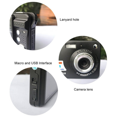 18 Million Pixel Entry-Level Digital Cameras Daily Recording Photos And Videos Macro Student Cameras(Black) - Consumer Electronics by buy2fix | Online Shopping UK | buy2fix