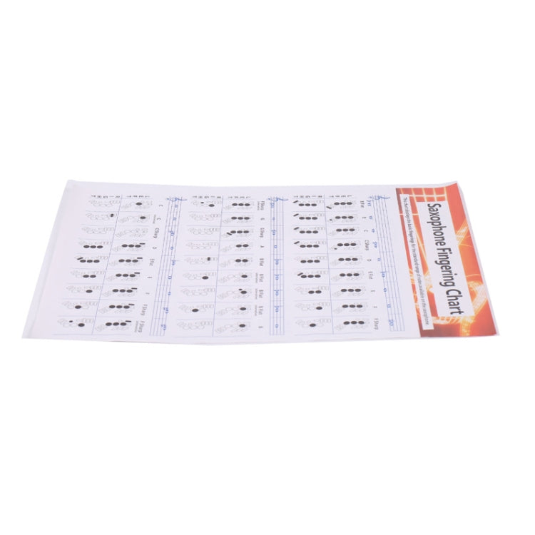 Coated Paper Saxophone Fingering Chord Diagrams Saxophone Practice Figure(Large) - Other Accessories by buy2fix | Online Shopping UK | buy2fix