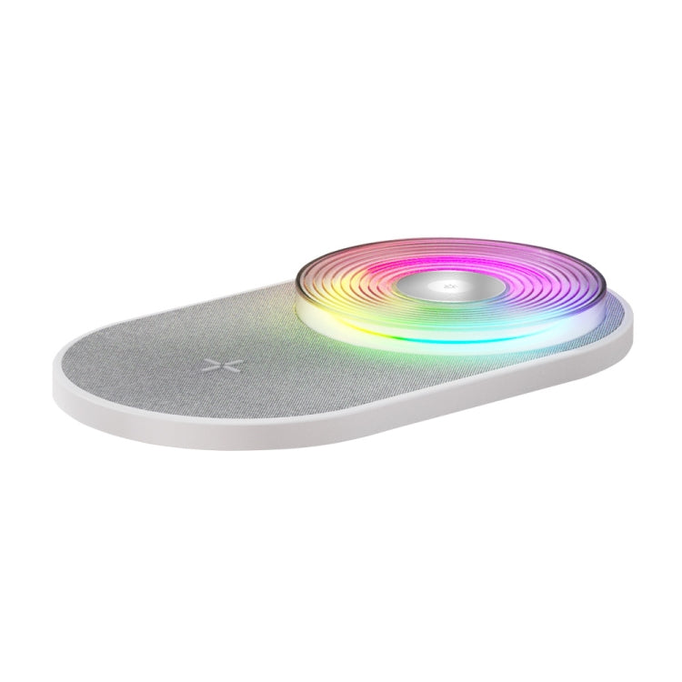 K29T 15W Cell Phone Wireless Charging With Seven-Color Night Light, Color: Woodgrain - Apple Accessories by buy2fix | Online Shopping UK | buy2fix