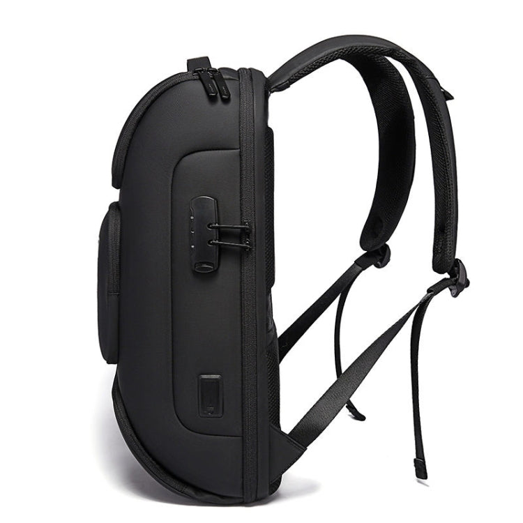 BANGE  BG-7216plus Antitheft Waterproof Travel Men Backpack 15.6 Inch Laptop Bag(Black) - Backpack by BANGE | Online Shopping UK | buy2fix