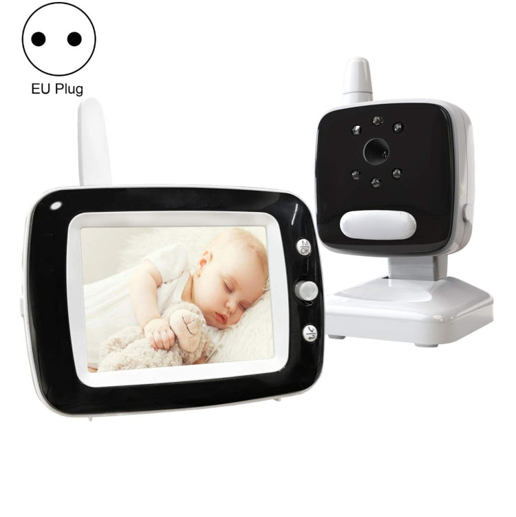 BM35Q 3.5 Inch Wireless Baby Monitor Camera Temperature Monitor 2 Way Audio Night Vision EU Plug - Security by buy2fix | Online Shopping UK | buy2fix