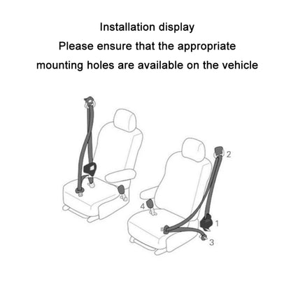 Universal 3-point Car Retrofit Seat Belt With Emergency Locking(Iron Buckle) - In Car by buy2fix | Online Shopping UK | buy2fix