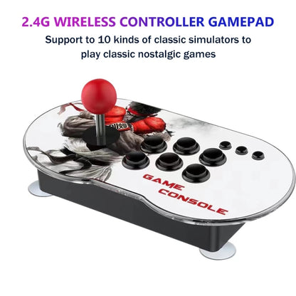 MANTE1 MT6 TV Console Game Joystick Turret HD 4K Game 4 Persons 32G Separating Machine+Wireless Handle+Splitter - Pocket Console by MANTE1 | Online Shopping UK | buy2fix