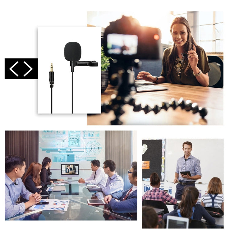 For Rode Wireless Camera Lavalier Microphone, Length 1.5m(Black) - Consumer Electronics by buy2fix | Online Shopping UK | buy2fix