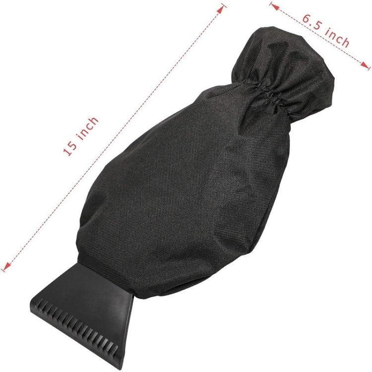 2pcs Winter Warm Car Snow Shoveling Gloves Deicing Snow Scraper(Black) - In Car by buy2fix | Online Shopping UK | buy2fix