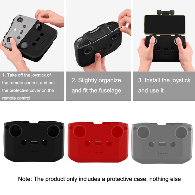 BRDRC DJI-7559 For DJI Mavic 3 / Mini 3 / 3 Pro Remote Control Silicone Protective Cover(Black) - DJI & GoPro Accessories by BRDRC | Online Shopping UK | buy2fix