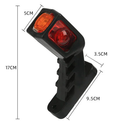 MK-216 1pair 12-24V 9LED Side Marker Lighting Outline Marker Truck Light Trailer Side Marker Lights(As Show) - In Car by buy2fix | Online Shopping UK | buy2fix