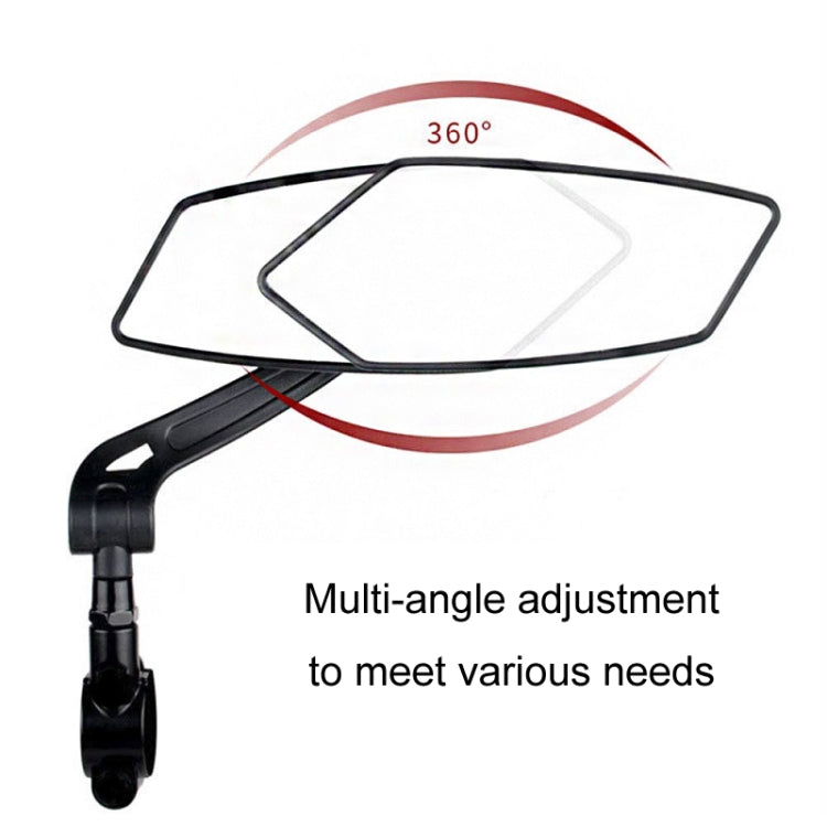 Mountain Bike High Definition Flat Reflective Rearview Mirror, Specification: Single Right - View Mirrors by buy2fix | Online Shopping UK | buy2fix