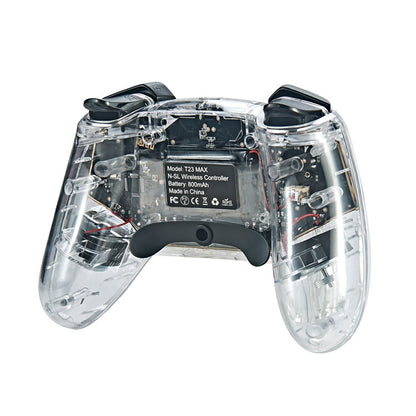 For Switch Pro Wireless Bluetooth Gamepad With LED Light Wake Up Function(Transparent) - Gamepads by buy2fix | Online Shopping UK | buy2fix