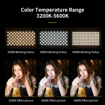 E800 RGB Color 40W 3200K-5600K LED Flat Panel Lights Live Broadcast Fill Light,EU Plug -  by buy2fix | Online Shopping UK | buy2fix