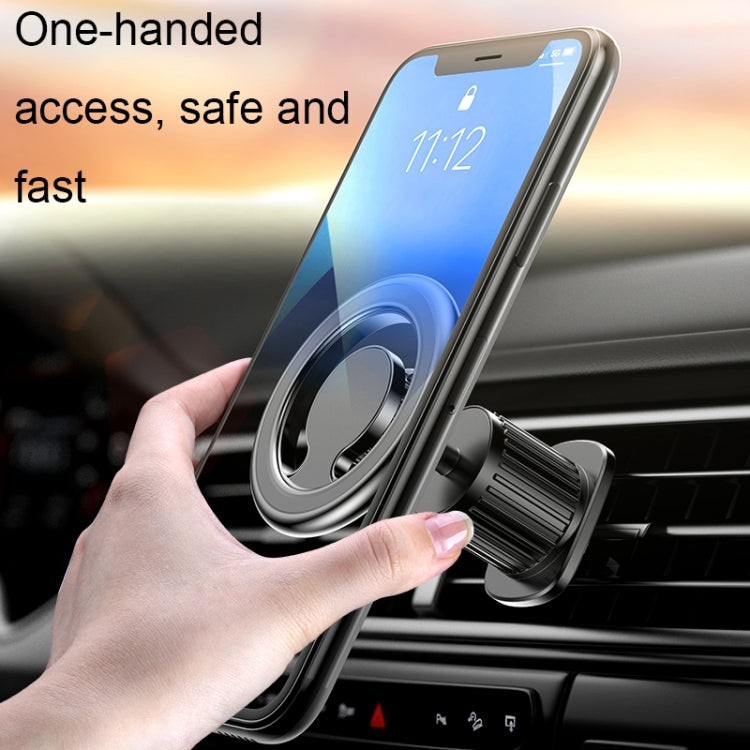 D19 Car Magnetic Mobile Phone Holder Rotatable Metal Navigation Bracket, Spec: Extended (Silver) - In Car by buy2fix | Online Shopping UK | buy2fix