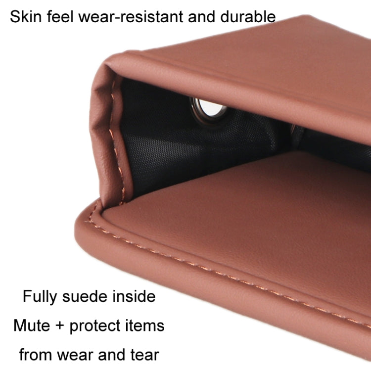 Multifunctional Car Seat Crevice Storage Box, Pattern: No Logo(Mocha brown) - In Car by buy2fix | Online Shopping UK | buy2fix