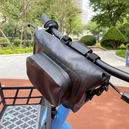 Bicycle Front Beam Waterproof Storage Hanging Bag(Black) - Bicycle Bags by buy2fix | Online Shopping UK | buy2fix
