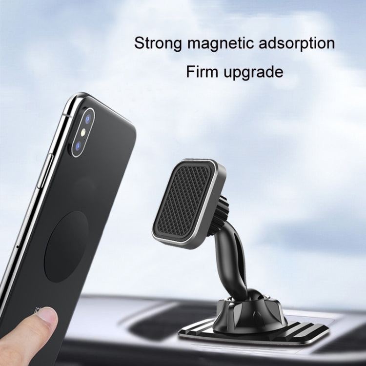 Car Center Console Paste Magnetic Mobile Phone Holder(Gray) - In Car by buy2fix | Online Shopping UK | buy2fix