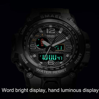 SMAEL 1545D Chronograph Calendar Alarm Clock Night Light Waterproof Watch Outdoor Men Watch(Orange) - Sport Watches by SMAEL | Online Shopping UK | buy2fix