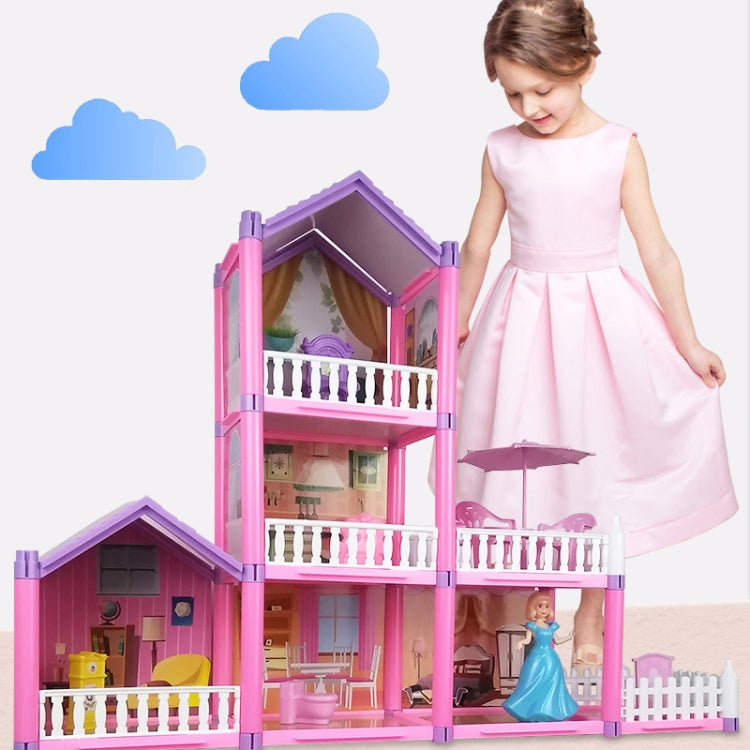 DSJ55 162pcs/set Children Passing Domestic Toy Doll House Princess Castle Set Simulation Disguise House - Pretend Play Toys by buy2fix | Online Shopping UK | buy2fix