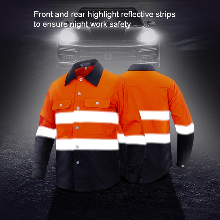 Pure Cotton Long-sleeved Reflective Clothes Overalls Work Clothes, Size: XL(Single Reflector Pants) - Workplace Safety Supplies by buy2fix | Online Shopping UK | buy2fix