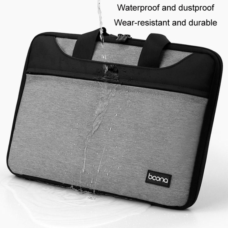 Baona BN-I003 Oxford Cloth Full Open Portable Waterproof Laptop Bag, Size: 13/13.3 inches(Grey) - 13.3 inch by Baona | Online Shopping UK | buy2fix