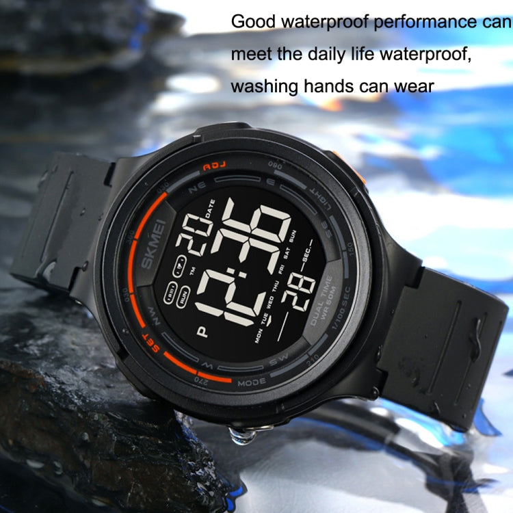 SKMEI 1841 Outdoor Sports Students Waterproof Luminous Countdown Watch(Black) - LED Digital Watches by SKMEI | Online Shopping UK | buy2fix