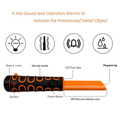 Goint IP68 Waterproof Convenience Metal Scanner High Sensitivity Underwater Metal Detector(Orange) - Consumer Electronics by Goint | Online Shopping UK | buy2fix