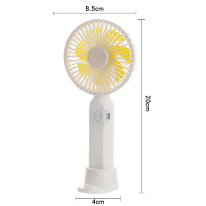 M9 Handheld Mini Fan Outdoor USB Charging Desktop Fan 1500mAh(White) - Consumer Electronics by buy2fix | Online Shopping UK | buy2fix