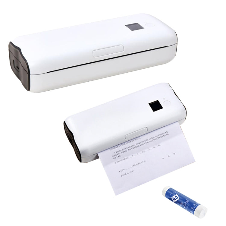 Home Small Phone Office Wireless Wrong Question Paper Student Portable Thermal Printer, Style: Bluetooth Edition+50pcs A4 Paper - Consumer Electronics by buy2fix | Online Shopping UK | buy2fix